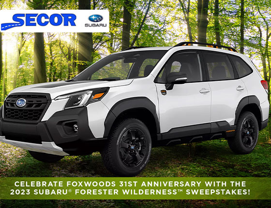 2023 SUBARU FORESTER WILDERNESS SWEEPSTAKES