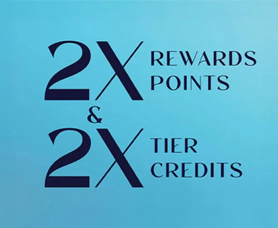 2x Rewards Points 2x Tier Credits